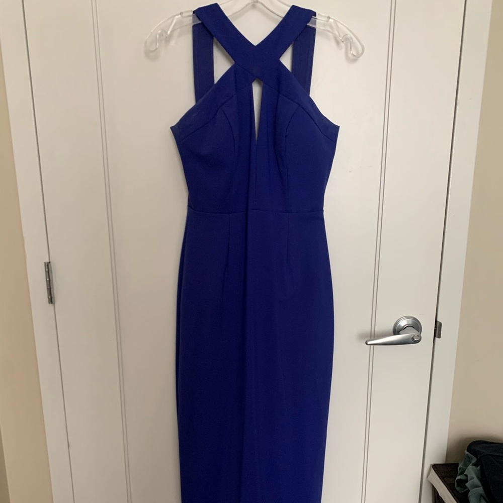Formal floor length blue dress